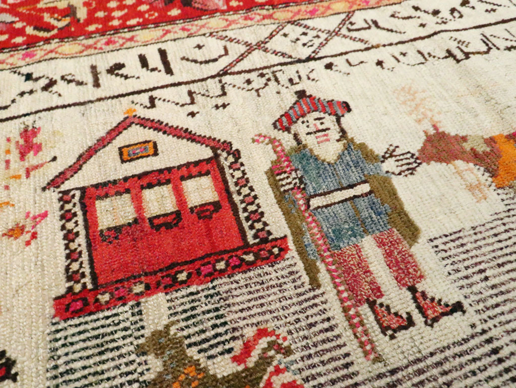 Antique Pictorial Karabagh Rug, No.29673 - Galerie Shabab