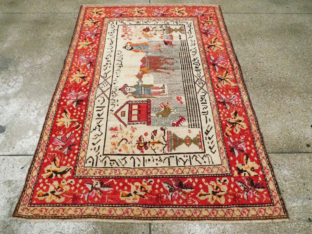 Antique Pictorial Karabagh Rug, No.29673 - Galerie Shabab