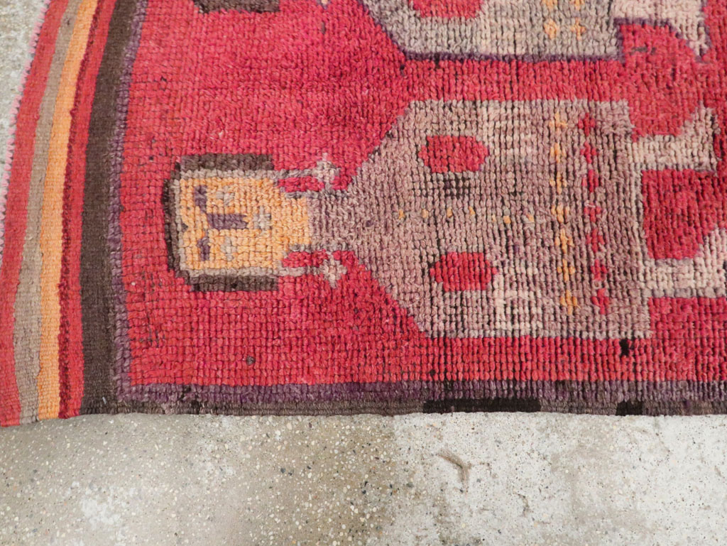 Vintage Turkish Anatolian Pictorial Runner, No.29678 - Galerie Shabab