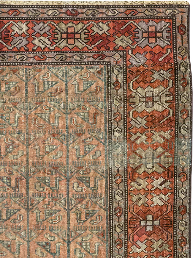 Antique Persian Malayer Throw Rug, No.29682 - Galerie Shabab