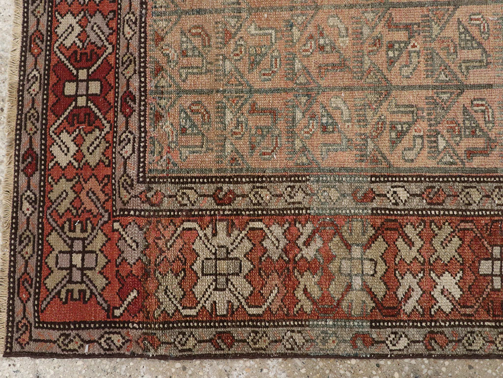 Antique Persian Malayer Throw Rug, No.29682 - Galerie Shabab