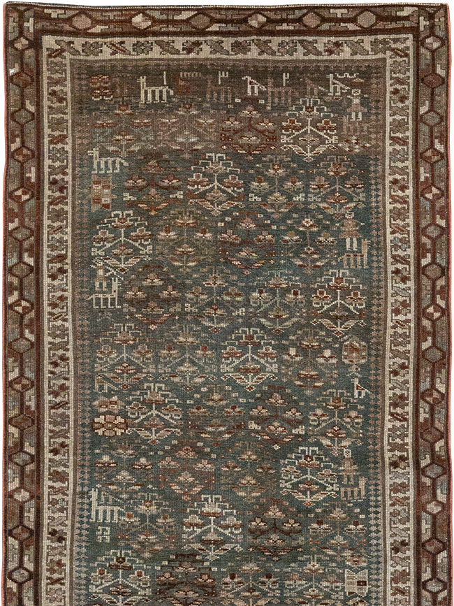 Antique Persian Kurd Long Runner, No.29685 - Galerie Shabab