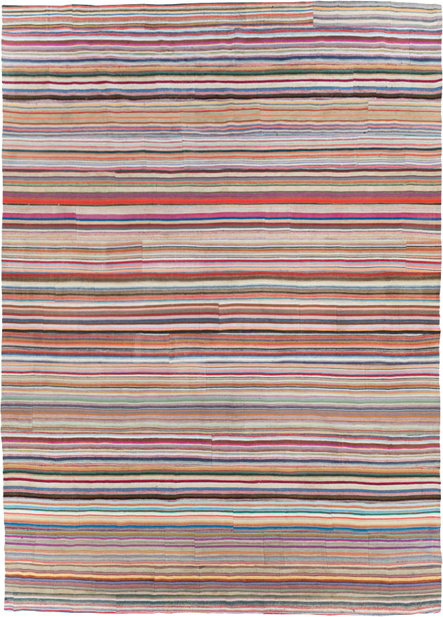 Contemporary Turkish Oversize Flatweave, No.29689 - Galerie Shabab