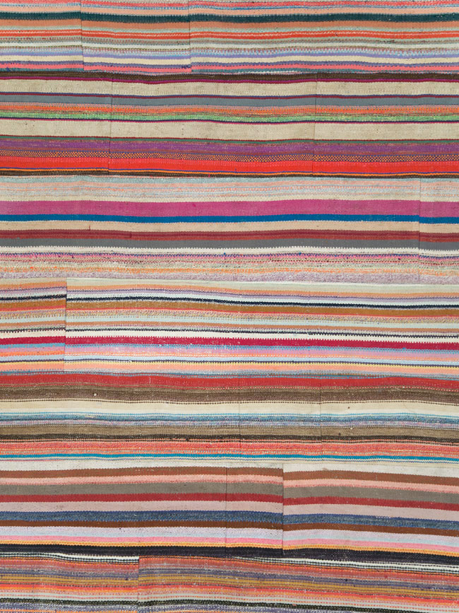 Contemporary Turkish Oversize Flatweave, No.29689 - Galerie Shabab
