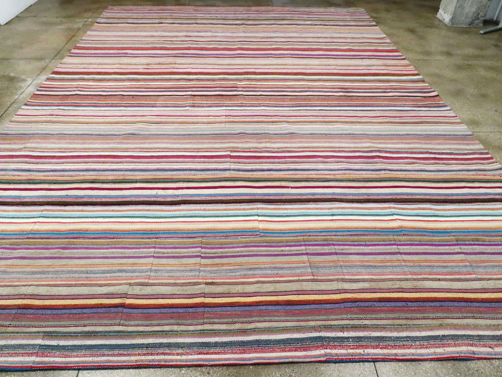 Contemporary Turkish Oversize Flatweave, No.29689 - Galerie Shabab