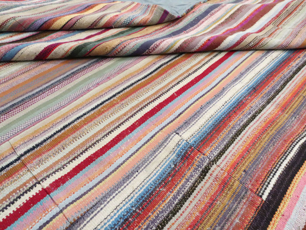Contemporary Turkish Oversize Flatweave, No.29689 - Galerie Shabab