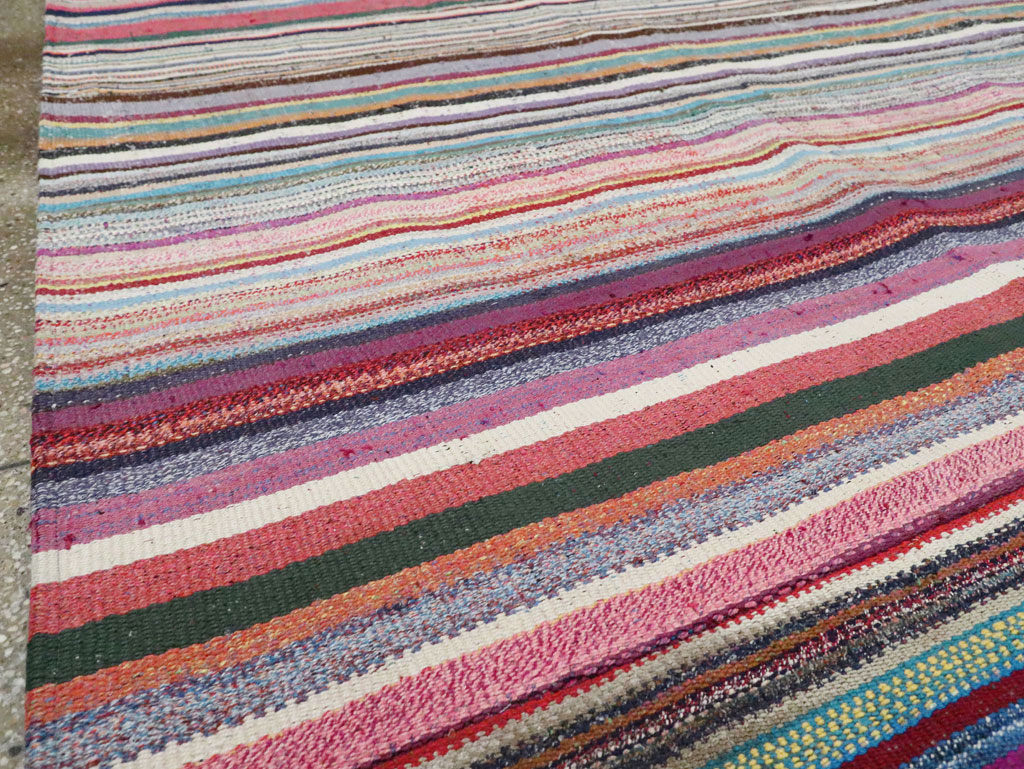Contemporary Turkish Flatweave Kilim Large Room Size Carpet, No.29690 - Galerie Shabab