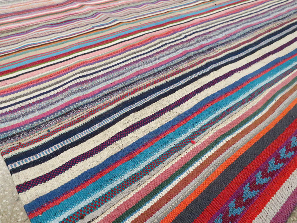 Contemporary Turkish Flatweave Kilim Large Room Size Carpet, No.29690 - Galerie Shabab