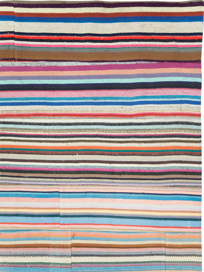 Contemporary Turkish Flatweave Kilim Room Size Carpet, No.29691 - Galerie Shabab