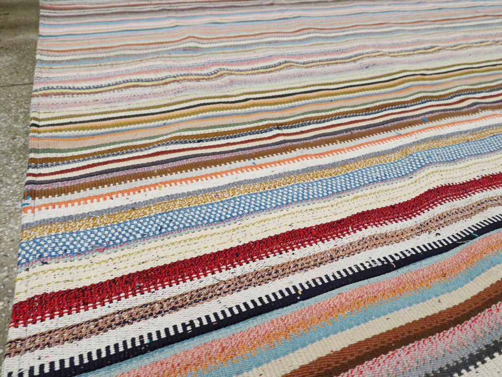 Contemporary Turkish Flatweave Kilim Room Size Carpet, No.29691 - Galerie Shabab