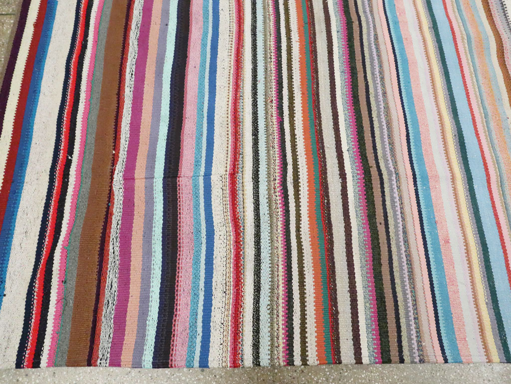 Contemporary Turkish Flatweave Kilim Room Size Carpet, No.29691 - Galerie Shabab