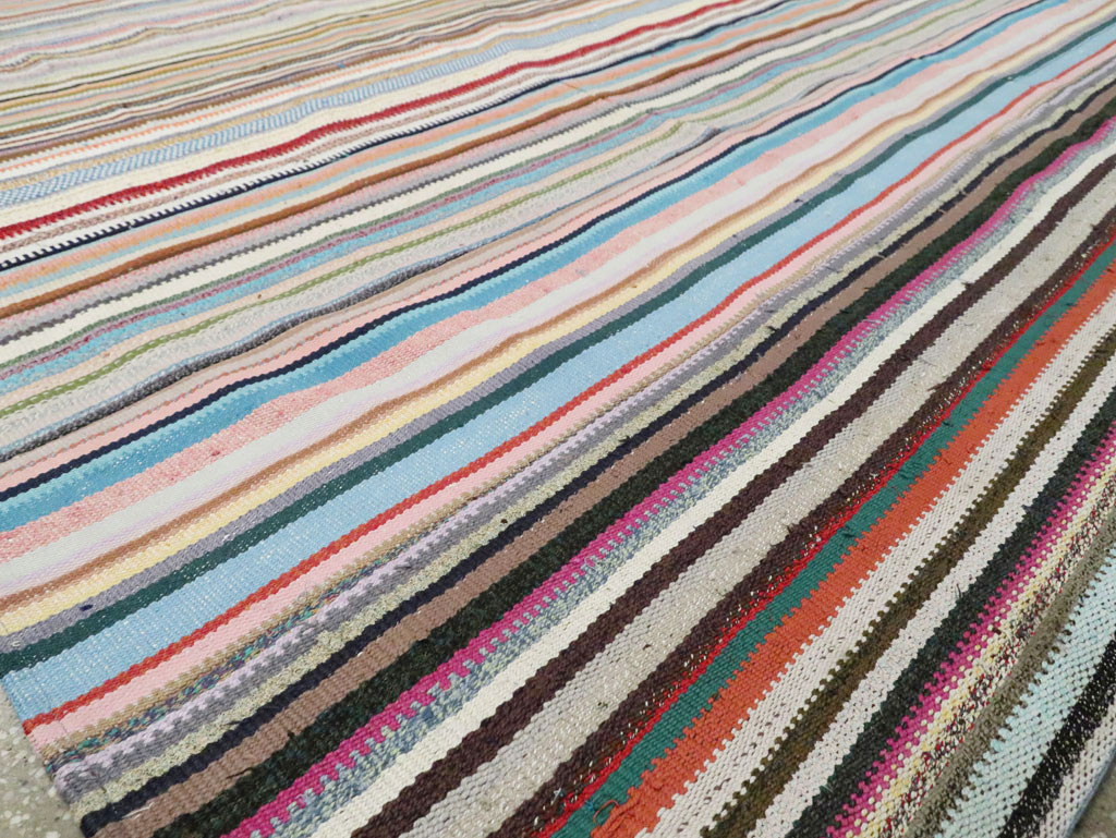 Contemporary Turkish Flatweave Kilim Room Size Carpet, No.29691 - Galerie Shabab