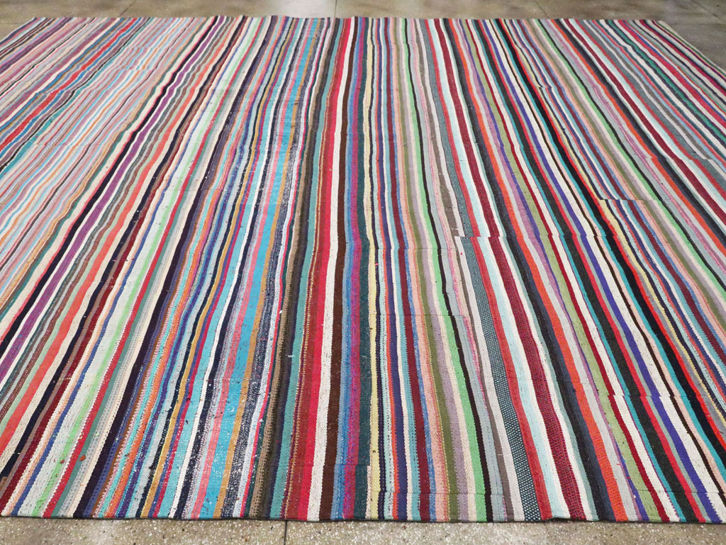 Contemporary Colorful Turkish Flat-Weave Kilim, No.29692 - Galerie Shabab