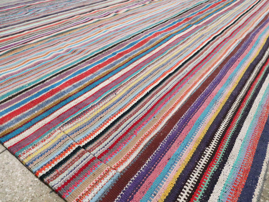 Contemporary Colorful Turkish Flat-Weave Kilim, No.29692 - Galerie Shabab