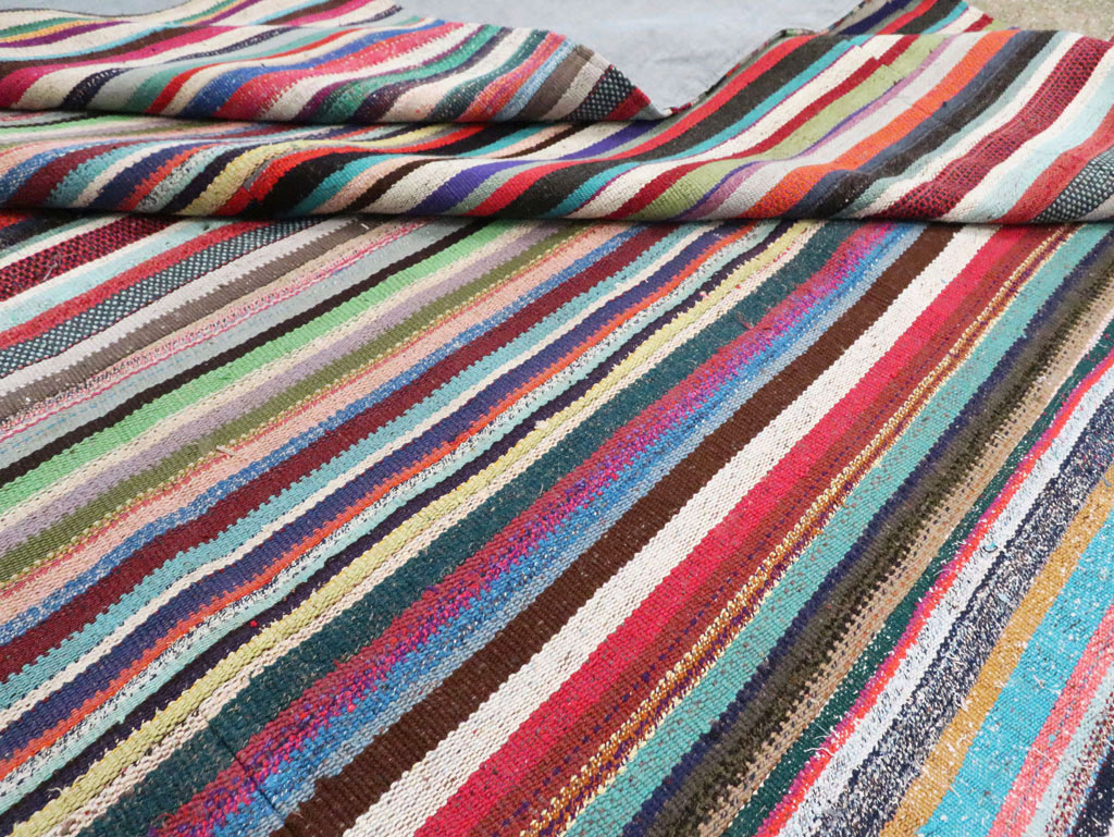 Contemporary Colorful Turkish Flat-Weave Kilim, No.29692 - Galerie Shabab