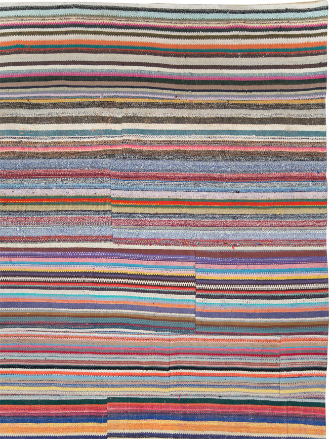 Contemporary Turkish Flatweave Kilim Room Size Carpet, No.29693 - Galerie Shabab