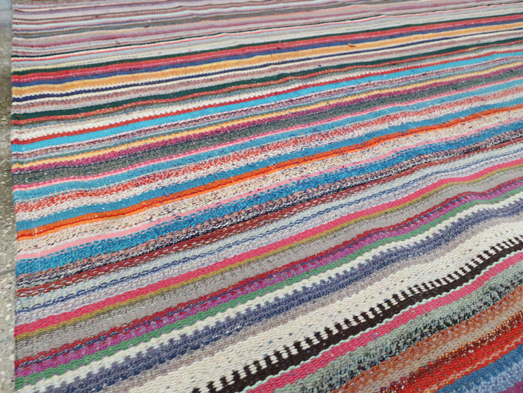 Contemporary Turkish Flatweave Kilim Room Size Carpet, No.29693 - Galerie Shabab