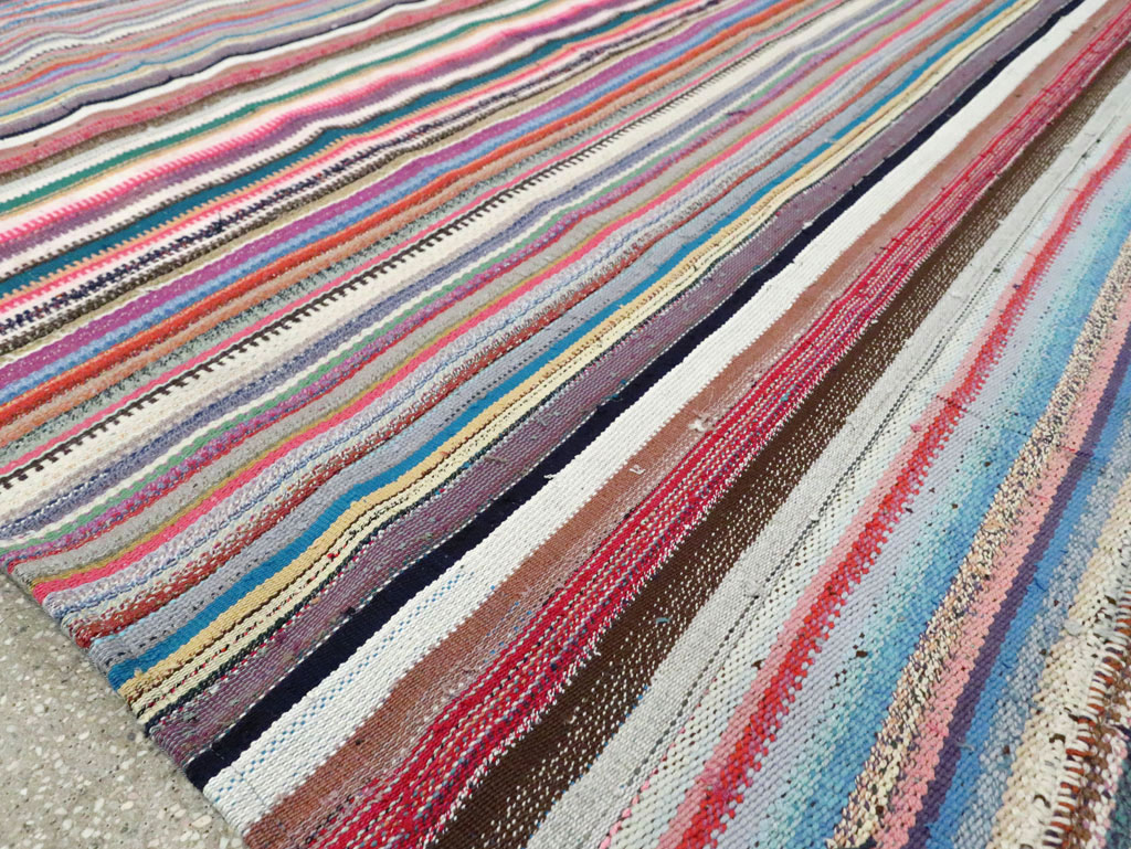 Contemporary Turkish Flatweave Kilim Room Size Carpet, No.29693 - Galerie Shabab