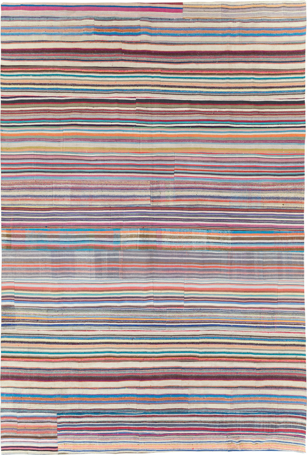 Contemporary Turkish Flatweave Oversize Carpet, No.29694 - Galerie Shabab
