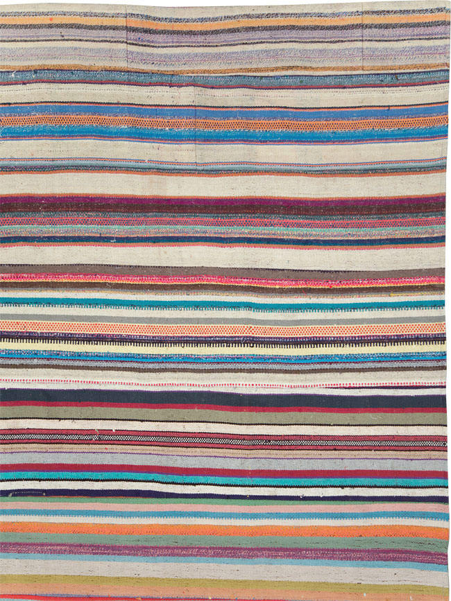 Contemporary Turkish Flatweave Oversize Carpet, No.29694 - Galerie Shabab
