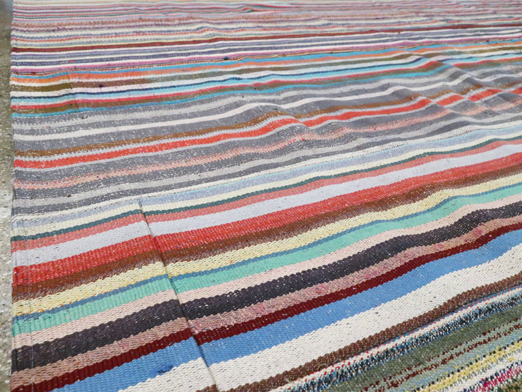 Contemporary Turkish Flatweave Oversize Carpet, No.29694 - Galerie Shabab