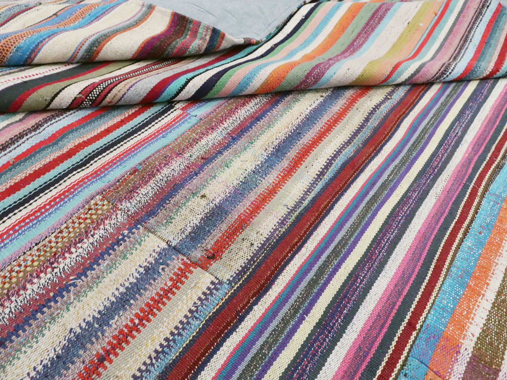 Contemporary Turkish Flatweave Oversize Carpet, No.29694 - Galerie Shabab
