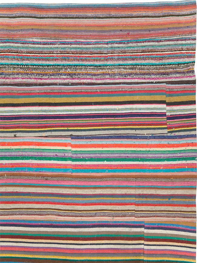 Contemporary Turkish Flatweave Kilim Room Size Carpet, No.29695 - Galerie Shabab