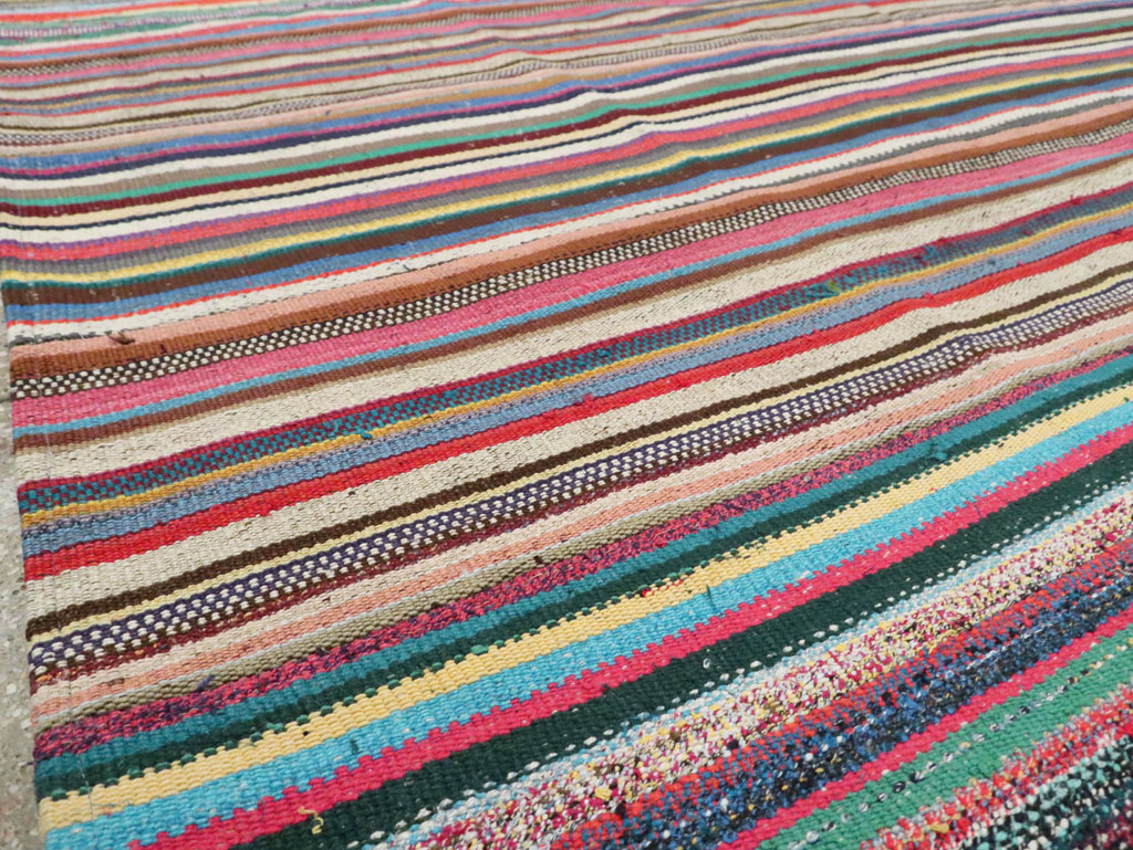 Contemporary Turkish Flatweave Kilim Room Size Carpet, No.29695 - Galerie Shabab