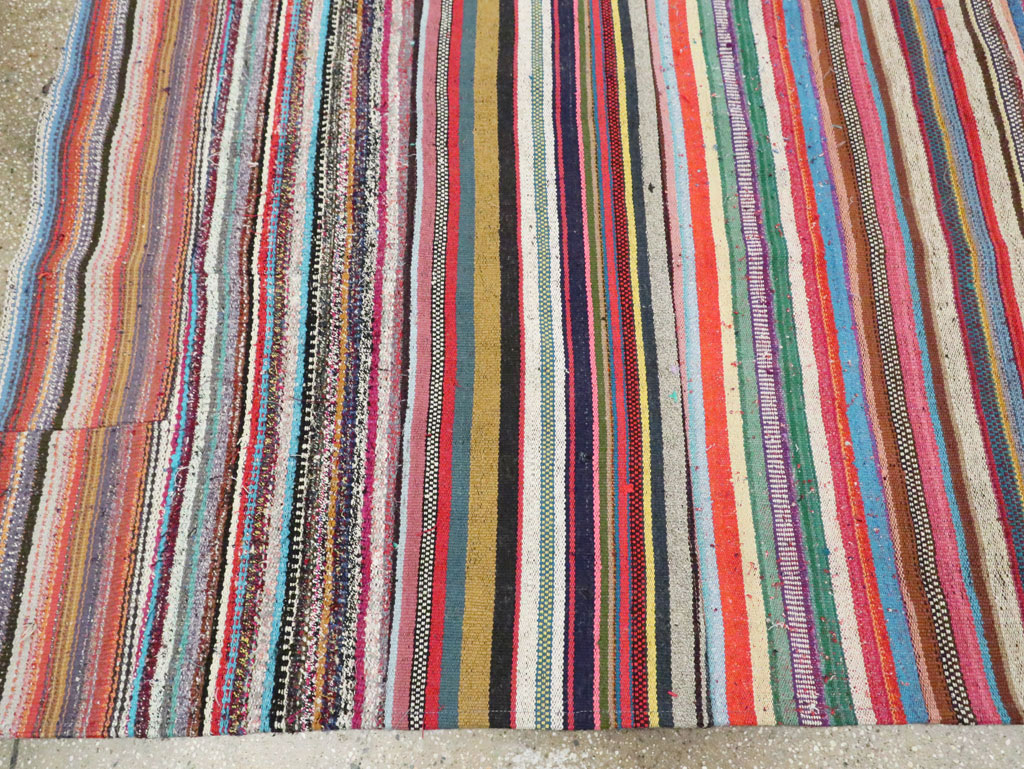 Contemporary Turkish Flatweave Kilim Room Size Carpet, No.29695 - Galerie Shabab