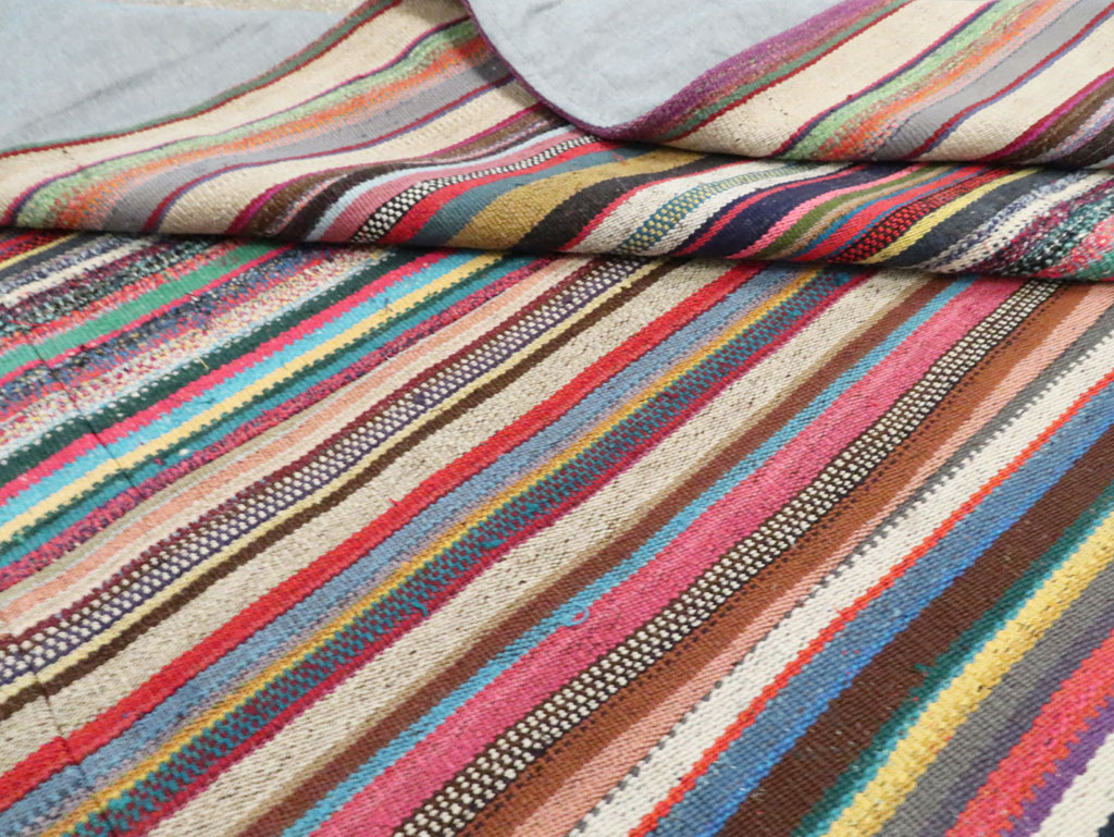 Contemporary Turkish Flatweave Kilim Room Size Carpet, No.29695 - Galerie Shabab