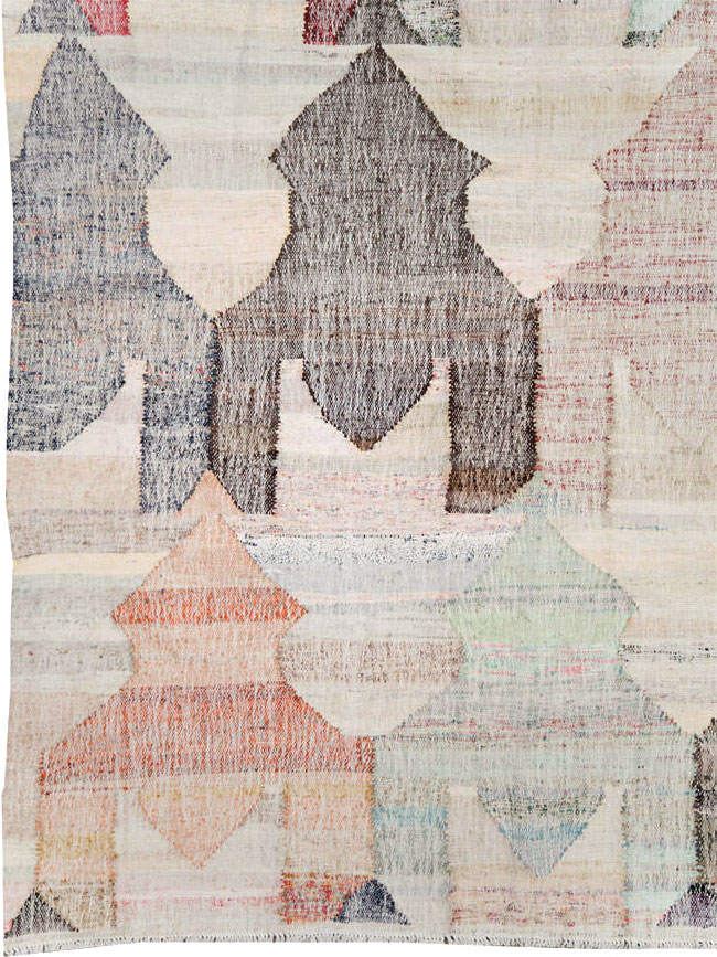 Turkish Contemporary Flatweave Kilim Large Room Size Carpet, No.29696 - Galerie Shabab