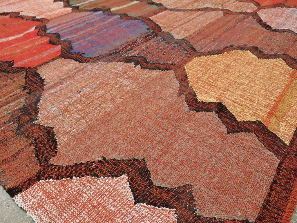 Contemporary Turkish Flatweave Kilim Room Size Carpet, No.29697 - Galerie Shabab