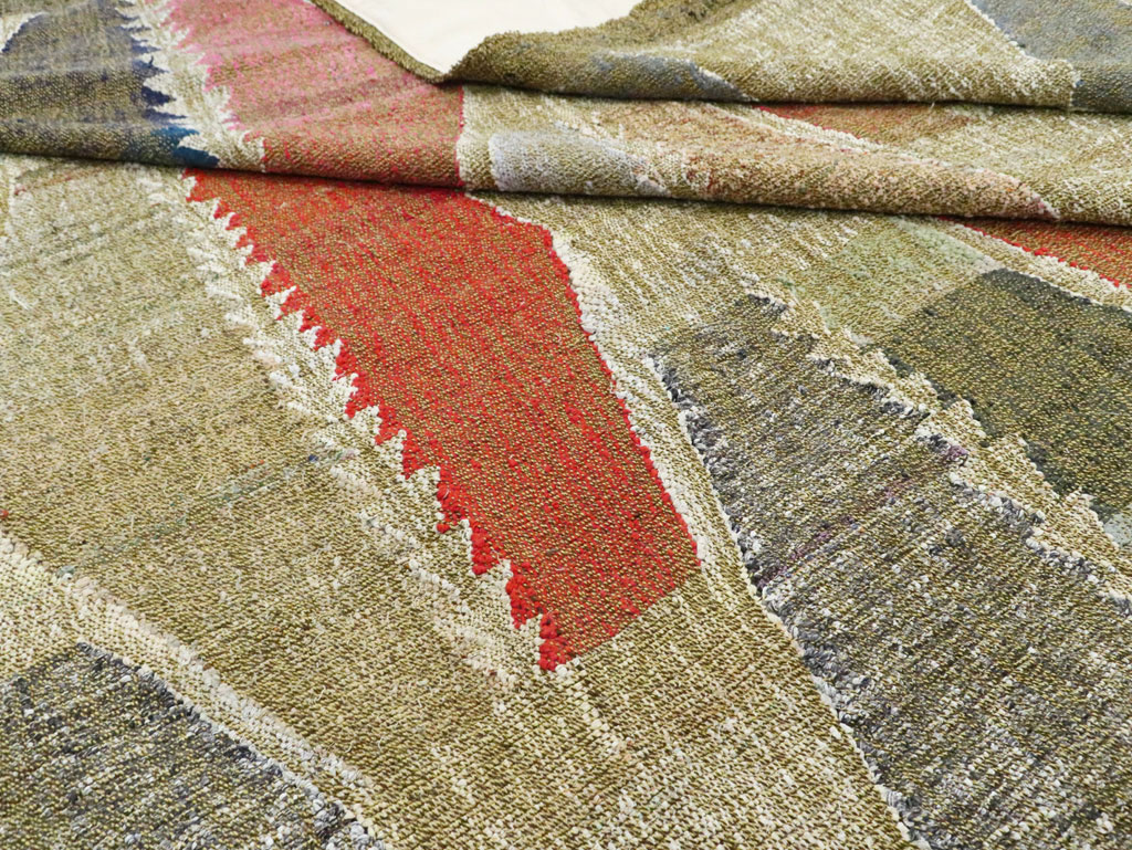 Contemporary Turkish Flatweave Kilim Large Room Size Carpet, No.29698 - Galerie Shabab