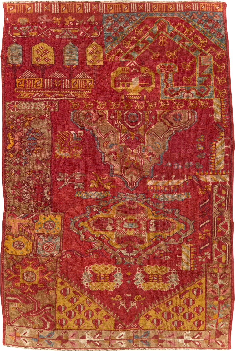 Antique Turkish Anatolian Wagireh Rug, No.29704 - Galerie Shabab