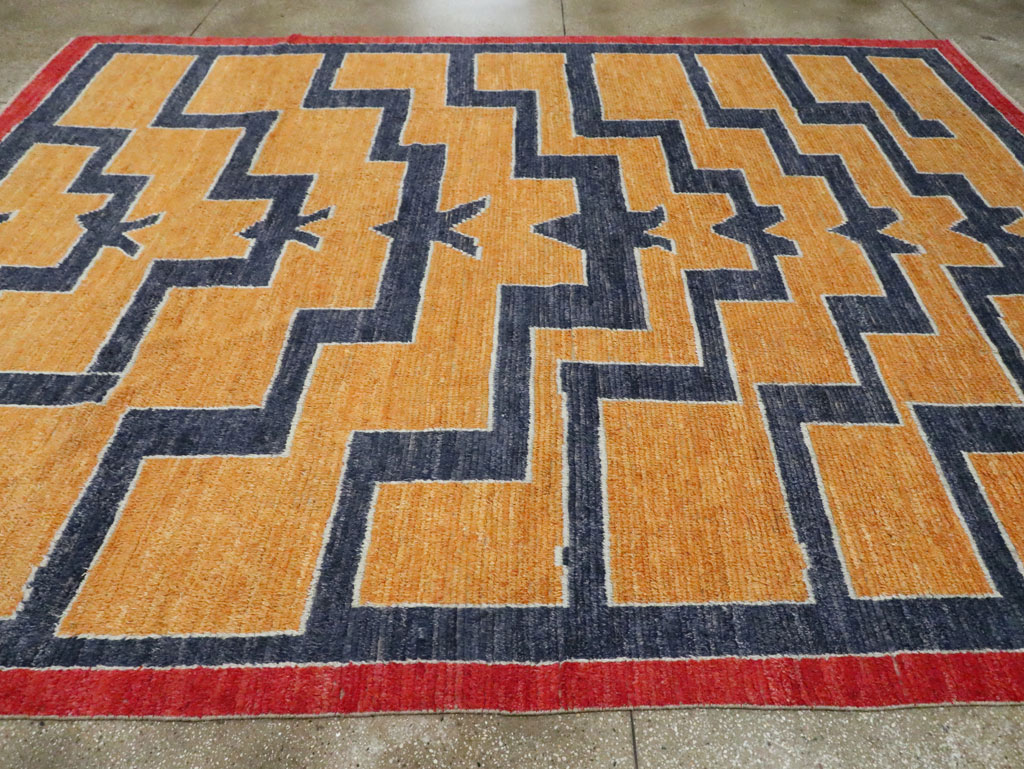 Contemporary Turkish Tulu Room Size Carpet, No.29707 - Galerie Shabab