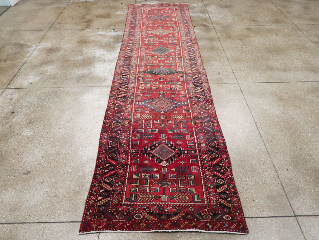 Vintage Persian Heriz Runner, No.29717 - Galerie Shabab