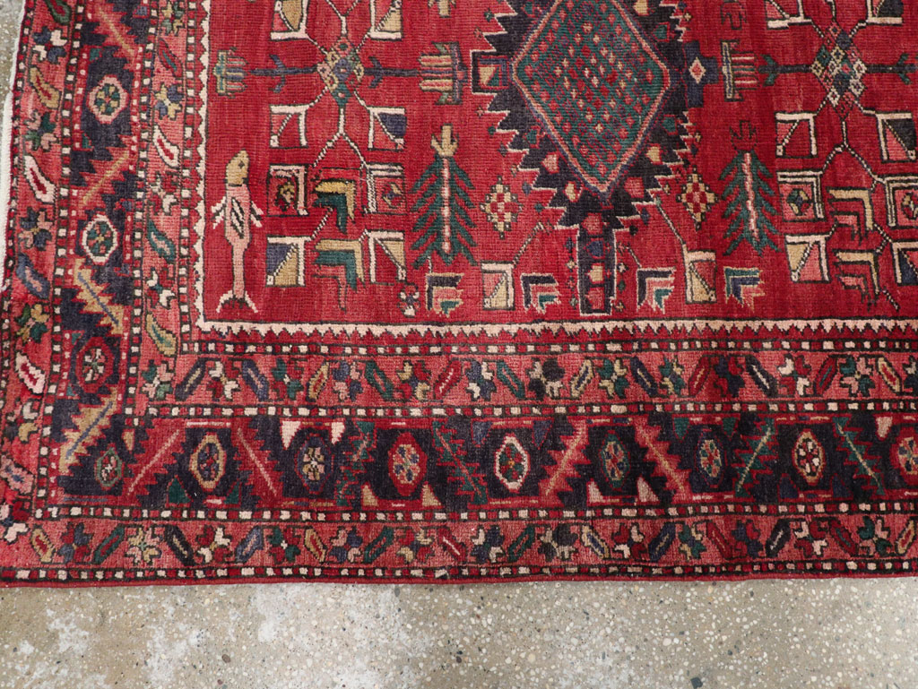 Vintage Persian Heriz Runner, No.29717 - Galerie Shabab