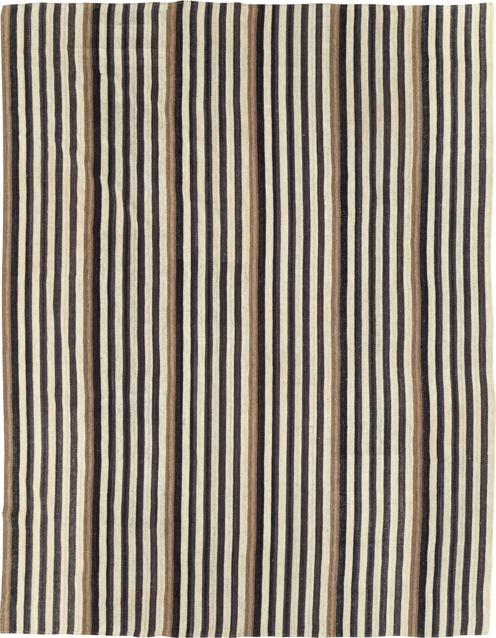 Modern Persian Flatweave Kilim Room Size Carpet, No.29721 - Galerie Shabab