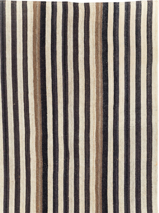 Modern Persian Flatweave Kilim Room Size Carpet, No.29721 - Galerie Shabab