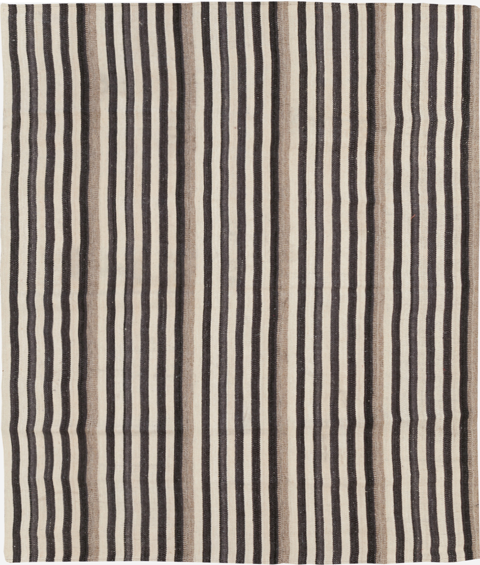 Modern Turkish Flatweave Kilim Small Room Size Carpet, No.29725 - Galerie Shabab