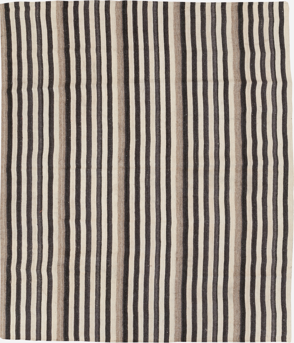 Modern Turkish Flatweave Kilim Small Room Size Carpet, No.29725 - Galerie Shabab