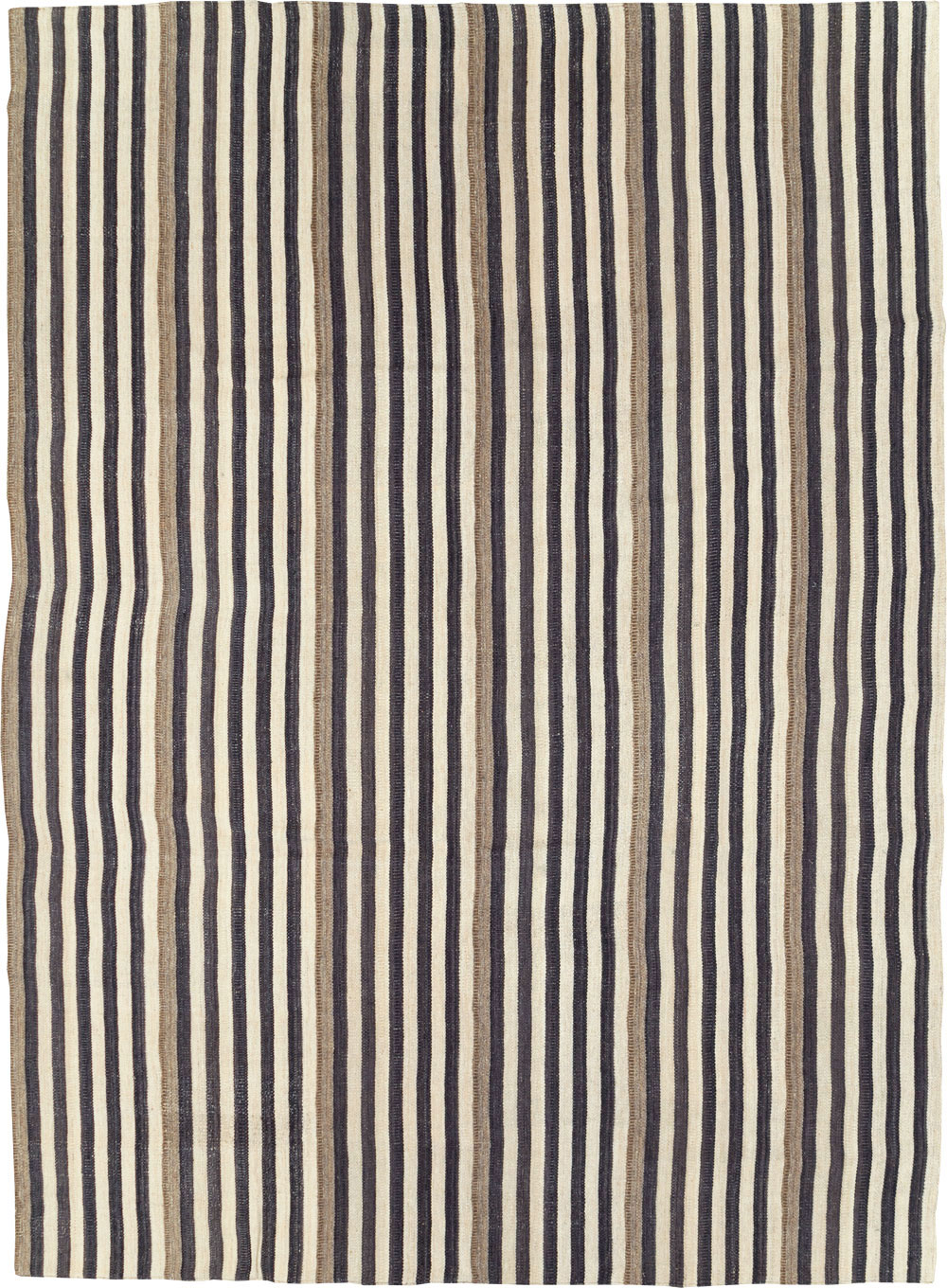 Modern Turkish Flatweave Kilim Room Size Carpet, No.29727 - Galerie Shabab