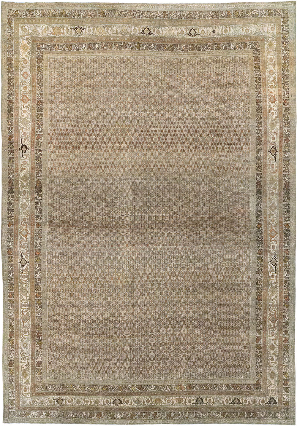 Antique Persian Bibikabad Large Room Size Carpet, No.29736 - Galerie Shabab