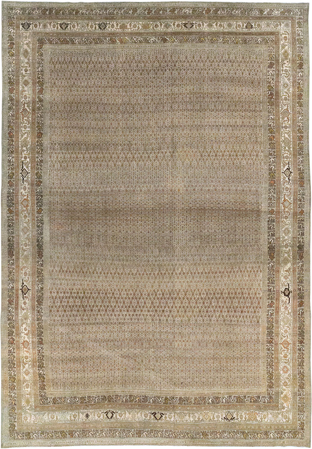 Antique Persian Bibikabad Large Room Size Carpet, No.29736 - Galerie Shabab