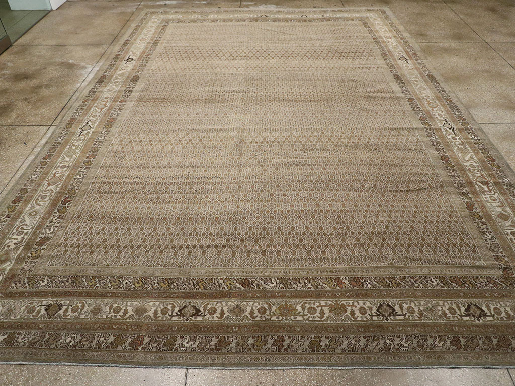 Antique Persian Bibikabad Large Room Size Carpet, No.29736 - Galerie Shabab
