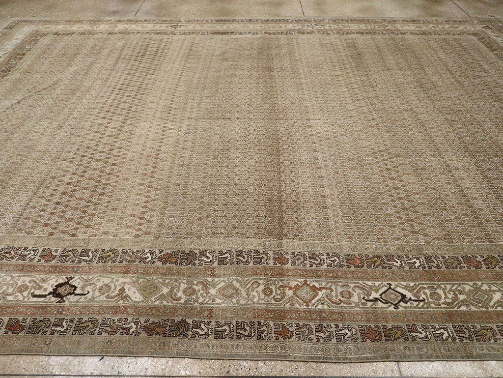 Antique Persian Bibikabad Large Room Size Carpet, No.29736 - Galerie Shabab