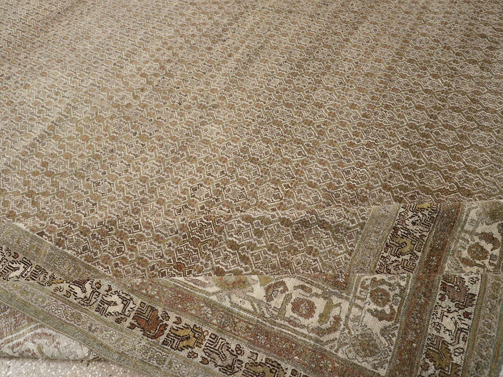 Antique Persian Bibikabad Large Room Size Carpet, No.29736 - Galerie Shabab