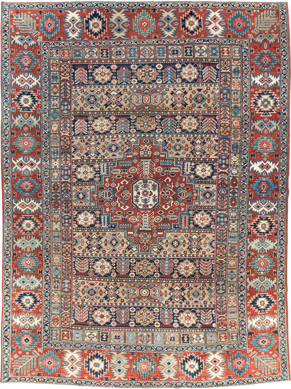 Antique Persian Heriz Room Size Carpet, No.29743 - Galerie Shabab
