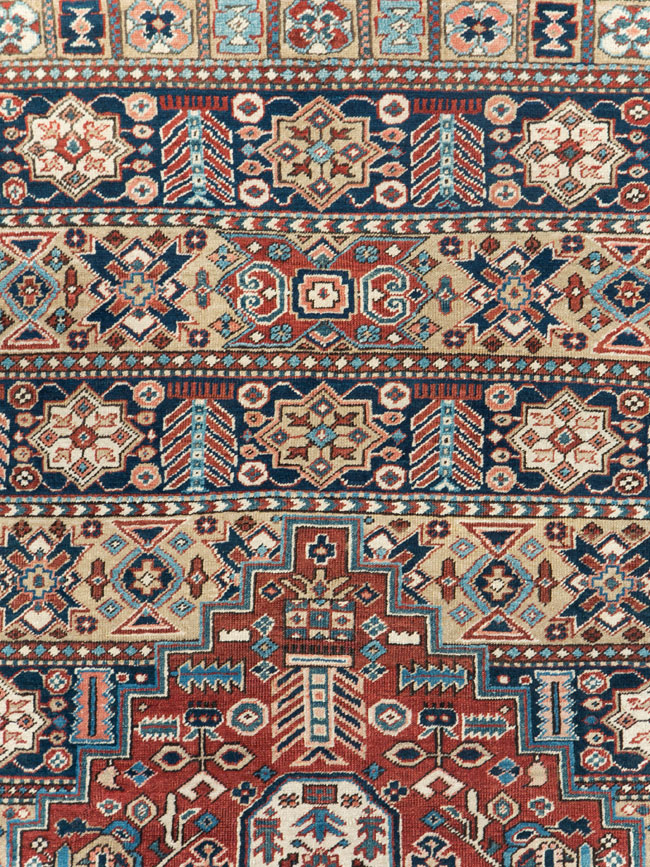 Antique Persian Heriz Room Size Carpet, No.29743 - Galerie Shabab