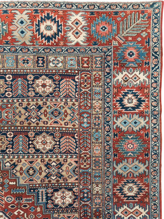 Antique Persian Heriz Room Size Carpet, No.29743 - Galerie Shabab